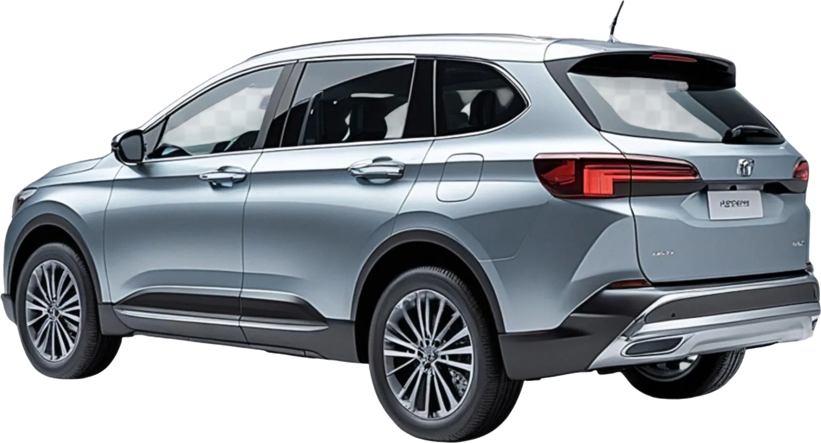Silver SUV with a smooth, even finish